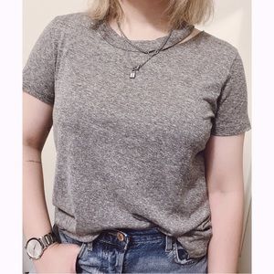 n:Philanthropy Distressed Gray Tee Tshirt T-shirt Size S